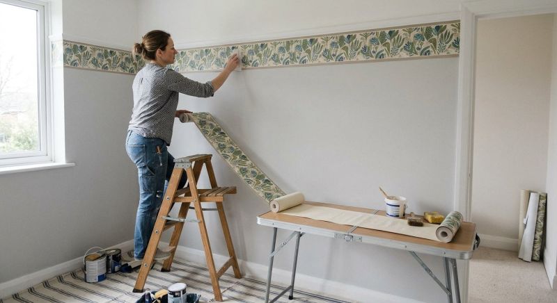 Kitchen Wallpaper Installation in Roswell, GA